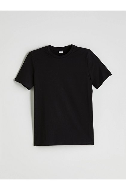 Lcw Kids Black Crew Neck Boy's T-Shirt
