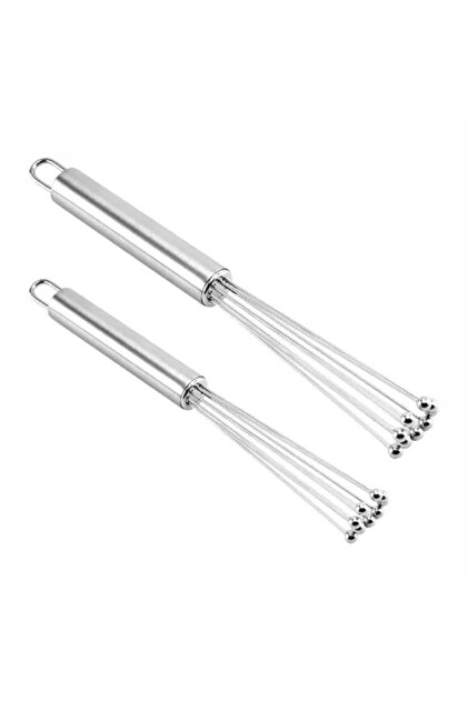 Misketli Mini Wire Whisk – Stainless Steel | Metal Marbles Fast Shuffle | Eggs, Sauce & Coffee | Hanger Ring