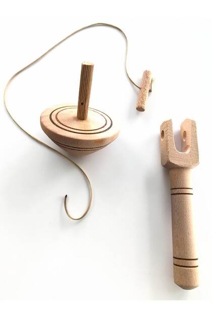 Spinning Top - Toy Spinning Top - Wooden Spinning Top - Toy Spinning Top - Spinning Top with String