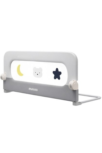 Bariera de Protectie Laterala Pat, 150 x 50 cm, Siguranta Copii, Otel, Material Oxford 300, Pliabil
