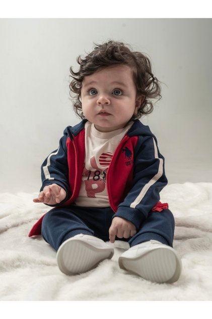 Baby Boy Child Soft-Textured Cotton Combed Cotton Cardigan Pants T-Shirt 3-Piece Set