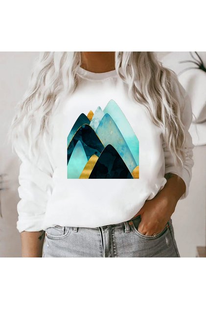 Bluza Dama Alba Abstract Peaks