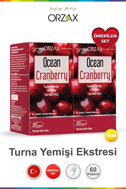Ocean Cranberry Crane's Nuts Extract 36 Mg Pac 30 Tablets (2 Pcs)