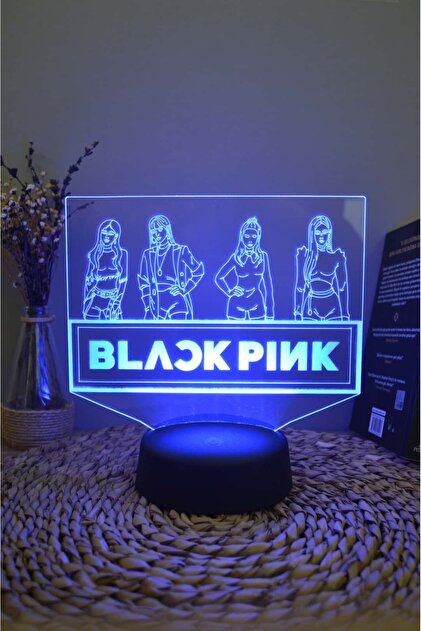 Yubi Design Blackpink - Müzik Grubu Dekoratif Pilli Hediye Lamba