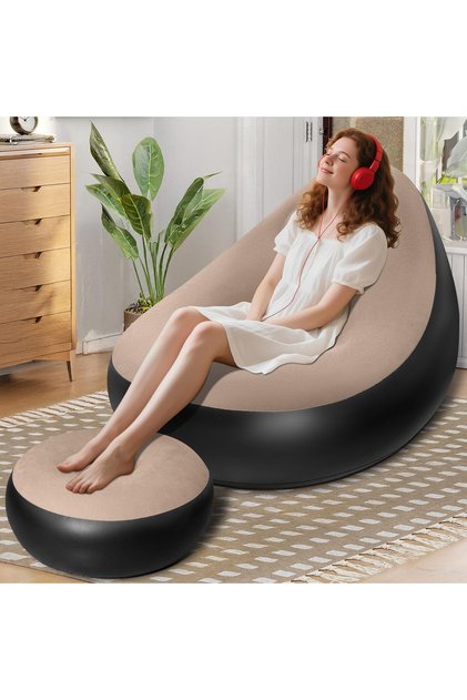 TOBI Tb-3003 Inflatable Sofa with Ottoman & Air Pump
