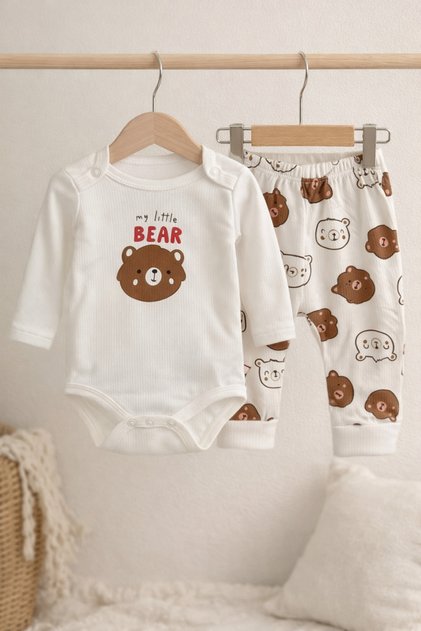 Baby Boy Cotton Piece Fabric Set Top and Bottom Set