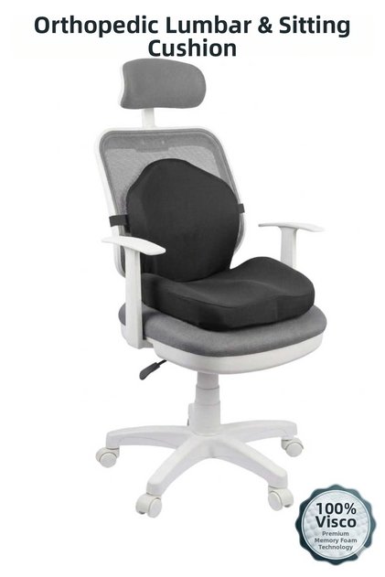 Orthopedic Waist and Seating Cushion, 5D Design 100% Visco Multi-Purpose Cushion Car Waist Cushion