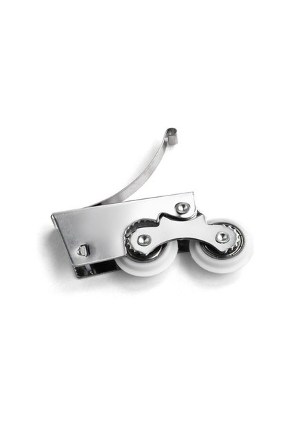 Rail Cover Caster Double Aluminum Sliding Cabinet Cover Double Wheel 2 Pcs