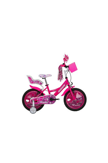 ROSE KIZ ÇOCUK BİSİKLETİ 26CM V 16 JANT METALİK LİLA PEMBE