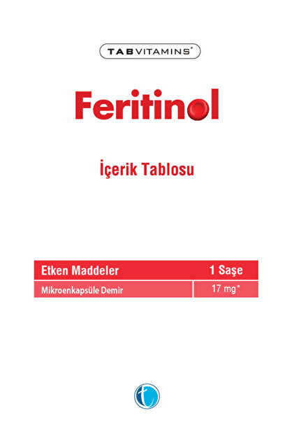Tabvitamins Feritinol 30 Saşe - Fiyatı, Yorumları