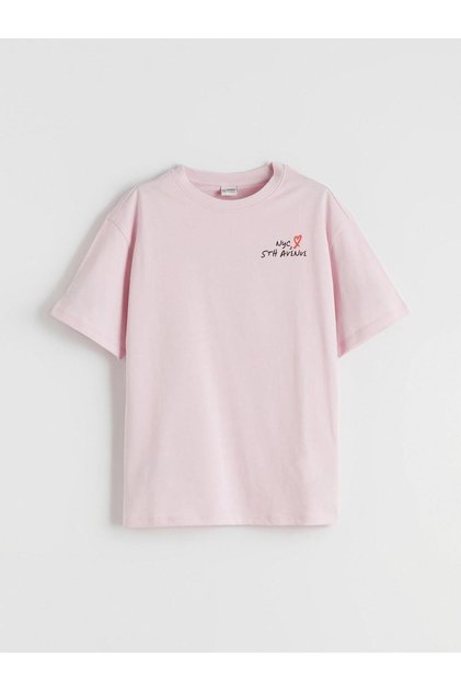 Black Printed Girls' T-Shirt (S6)