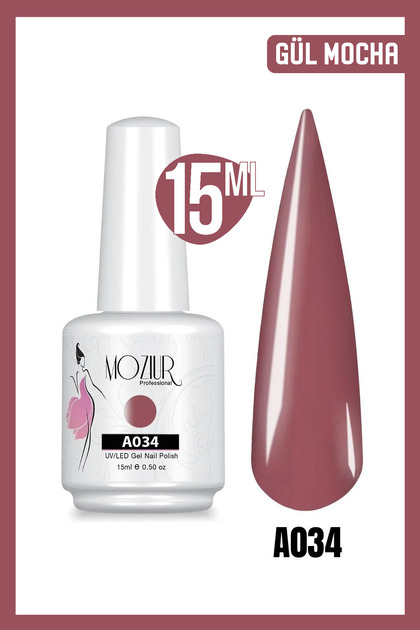 Kalıcı Oje UV Led A034 (ARA RENKLER) 15ml