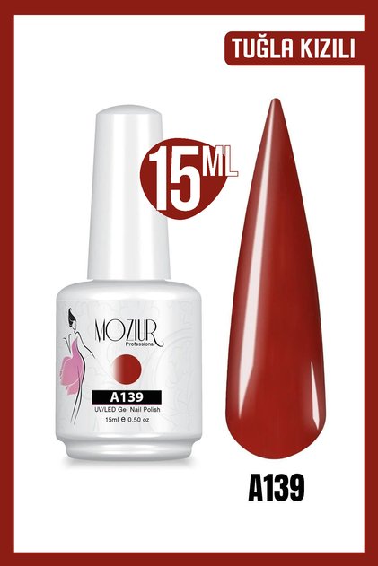 Kalıcı Oje UV Led A139 (KIRMIZI SERİSİ) 15ml