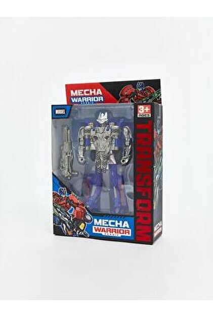 mavi su dünyası Araba Olan Robot Seti 3' lü Transformers Set