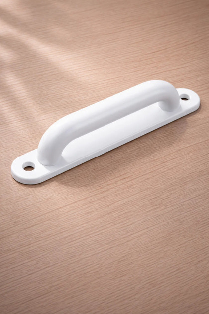 Pvc Balcony Gate Metal D Handle – Aluminum, Durable, Easy Assembly – Metal White Color