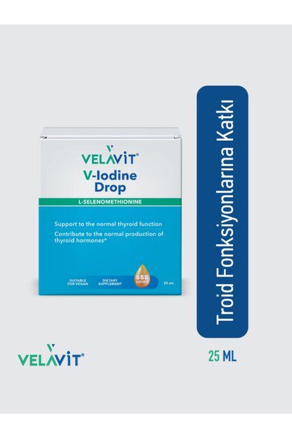 V-Iodine Drop İyot & Selenyum Damla 25 ml - Cilt ve Enerji Desteği