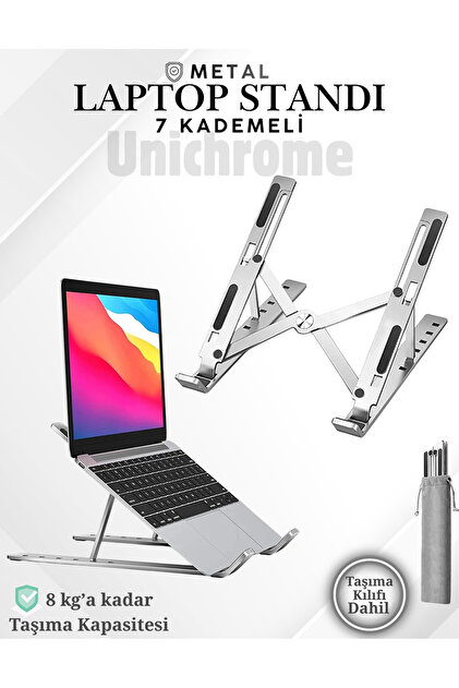 Metal Laptop Yükseltici Stand Ayarlanabilir Macbook Notebook Tablet Altlık Dizüstü Bilgisayar Tutucu