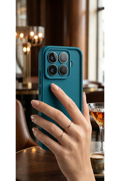 Soft Colorful Silicone Cover with Camera Protection and Raised Edges Compatible with Mi 15t Pro