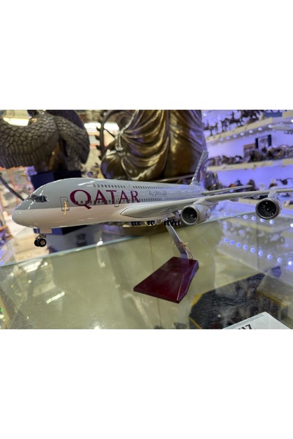 AYDINARTSHOP Qatar Airways Airbus A380 Yolcu Uçağı Modeli 1:160