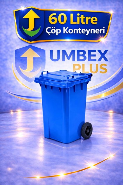 Umbex Plastik Çöp Konteyneri 60 Litre Plastik Konteyner - A Isıya Karşı Dayanıklı Malzeme