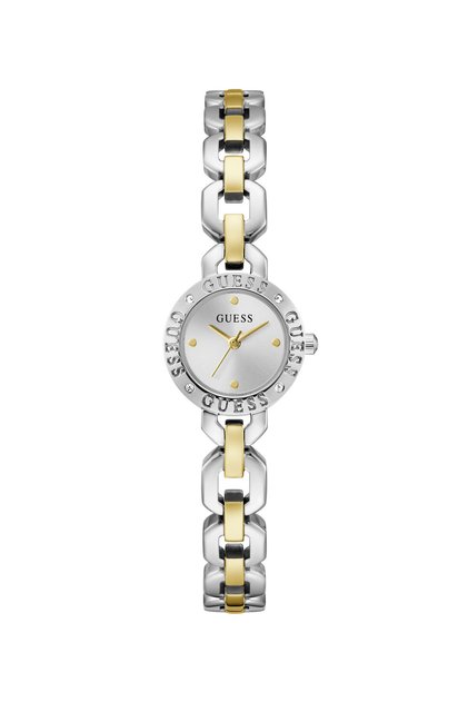 Ladies 2T Silver/Yellow Gold Tone Round Analog Watch