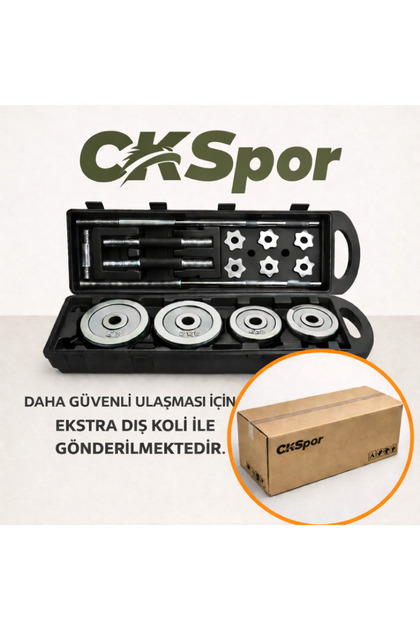 CLUB GIANTS チョーグルセット SLİPT 50 kg Çantalı Krom Dambıl Seti Döküm Plaka Ve Bar Seti