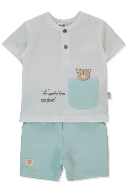 Single Jersey Shorts 2-Piece Set (Hello) Mint