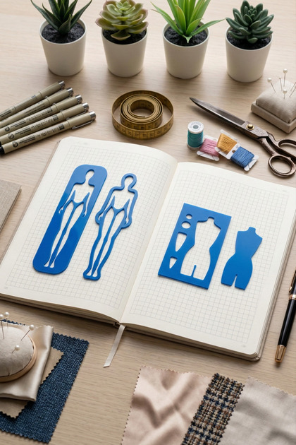 Set de rigle pentru șablon de pictură pentru desen de design de modă