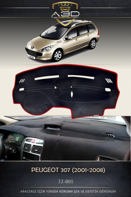 Peugeot 307 (2001-2008) Dashboard Protection Cover Towel Cover Carpet Protector Front Accessory