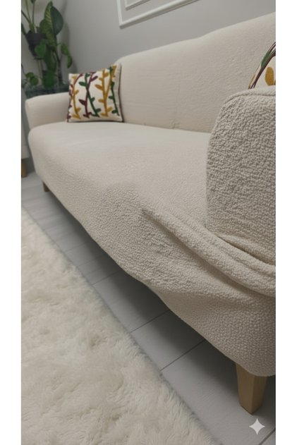 Bohemian Sofa Cover Bohem Fabric Chekyat Cover Sofa Cover Set 3-3-1-1 4 Pieces with Flexible Elastic