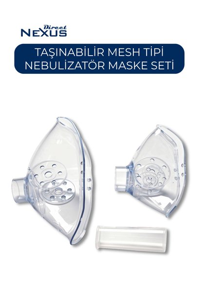 Taşınabilr Mesh Tipi Nebulizatör Maske Seti