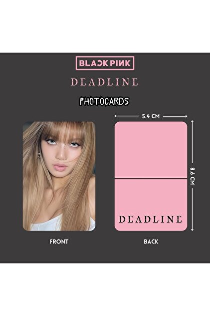 Kpop Dünyasi BLACKPINK '' Deadline '' Mood Light Ver. Photocards