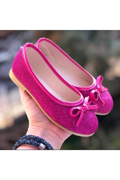 Girl's Ballet Flats Shiny Glittery Non-Slip Lightweight Sole Ballet Flats