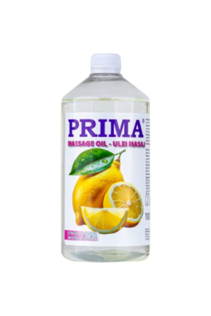 Ulei de masaj pentru corp, PRIMA, cu ulei de lamaie, 1 litru