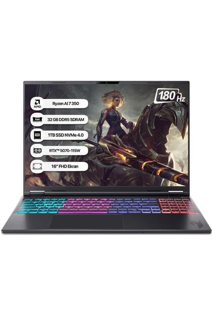 アンリ ACER Nitro 16S NH.QXJEY.002 R7 AI-350 32GB 1TB RTX5060-8GB 16