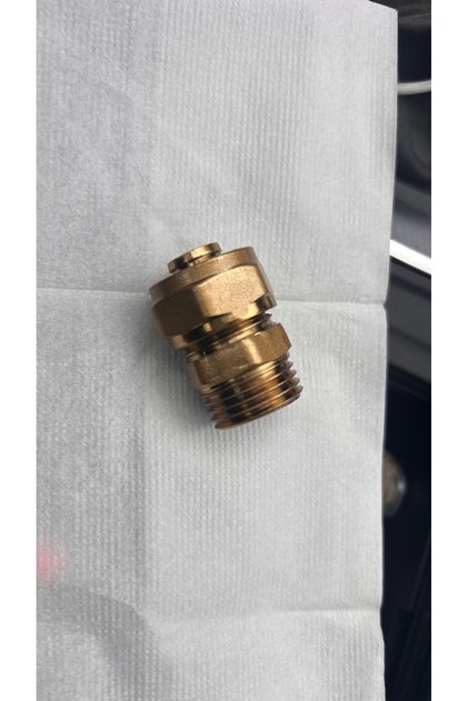 ERKEK REKOR, PEX BORU BAĞLANTISI İÇİN 1/2” Gold