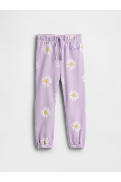 Kız Bebek Lila Relaxed Logo Fransız Havlu Kumaş Pull-On Jogger Eşofman Altı