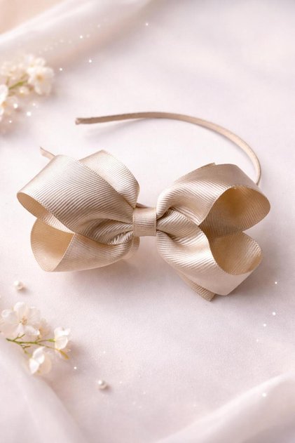 Ribbed Bowknot Girl's Crown (+4 Years Old)