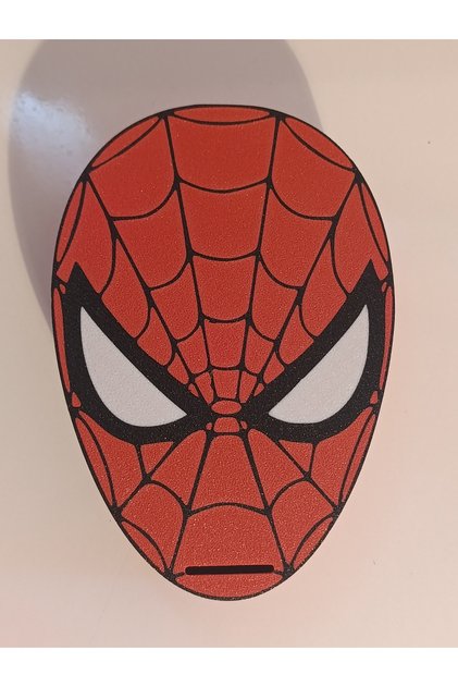 Kumbara, Örümcek Adam, Spider Man Desenli, Masaüstü Yatay Ürün, Gerçekten Çok Güzel!