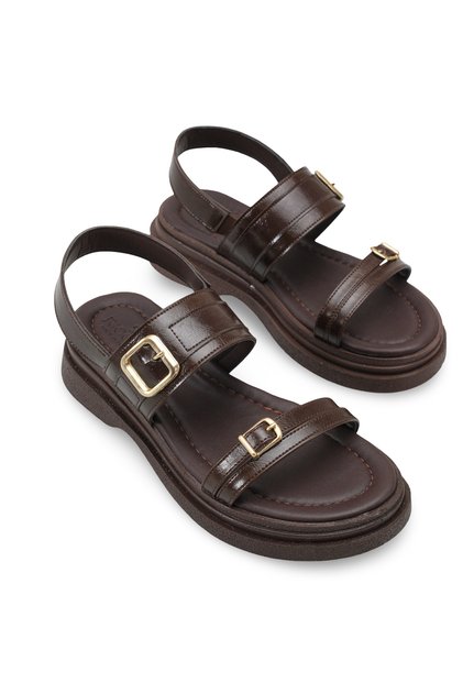 Siri Luce Women's Sandals 0012706 Brown Rustic