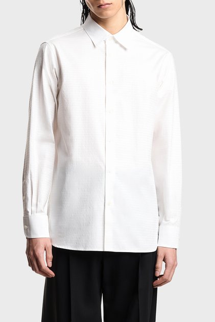 Cotton Lu Regular Fit Classic Collar Long Sleeve Shirt Men's Shirt Em001537 Af18123 F013