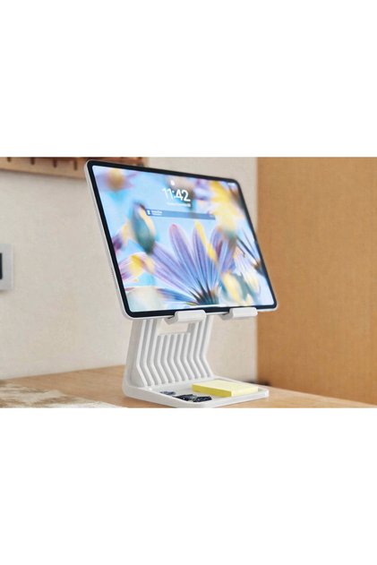 iPad Tablet Stand Yükseltici BEYAZ