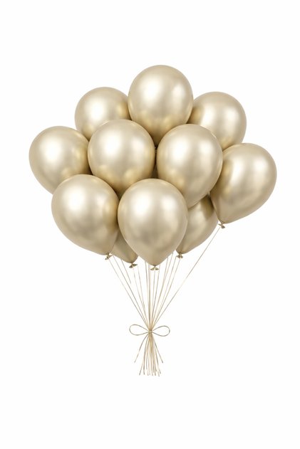 10 Adet Krom Balon Renk Seçenekli 12 inç