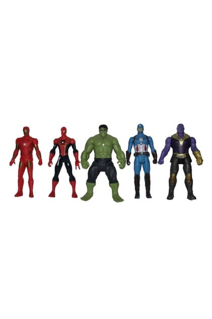 Set de 5 figurine articulate pentru copii cu lumini, Avengers 4
