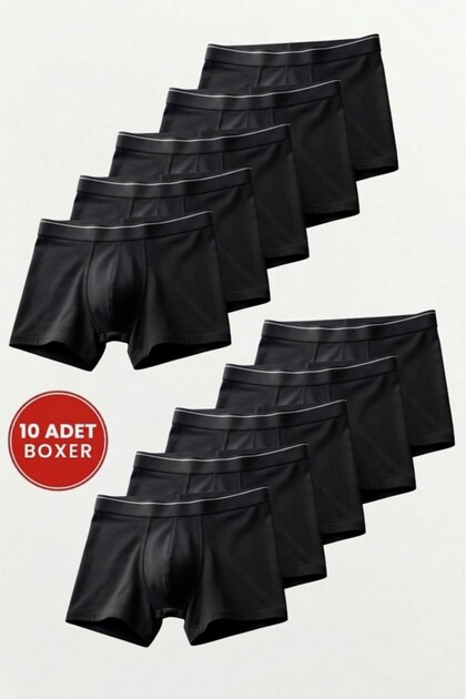 Men's Stretch Fabric Cotton Pack Boxers with Special Hygienic Packaging, Pack of 10