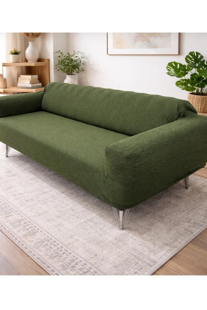 Jacquard Tree Bark Seat Sofa Sofa Bed Cover Without Skirt 3 Seater