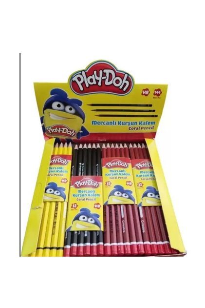 Play-Doh Altıgen Mercanlı Kurşun Kalem 12 adet