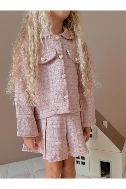 Glittery Tweed Suit with Skirt