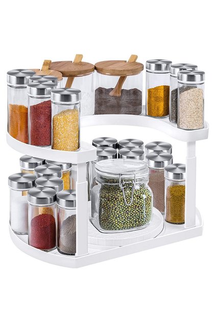 Organizator rotativ mirodenii eBA, ajustabil pe 2 nivele, platforma 360°, 32.5 x 20 cm