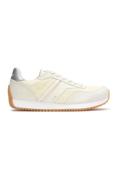 Women's Rena Floral Lace Casual Sneaker Cream